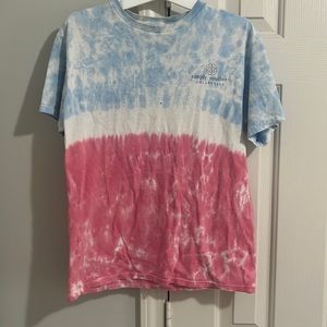 Blue white and pink kids simply southern shirt